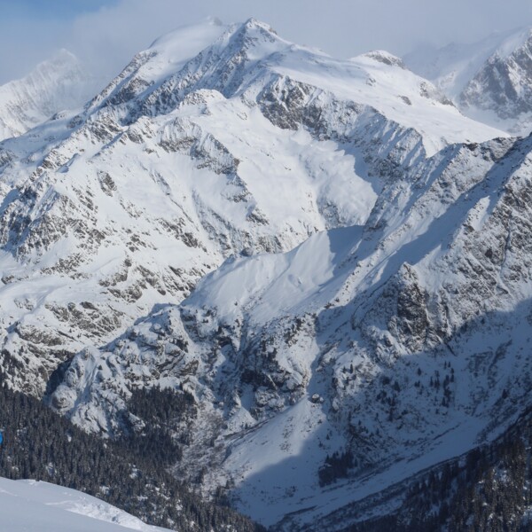 Snowshoeing in the Mont Blanc massif