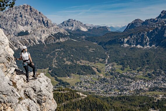Via ferrate in les Dolomites autour de Cortina