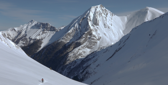 Ski touring in Les Bauges