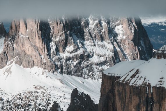Ski touring in Dolomites