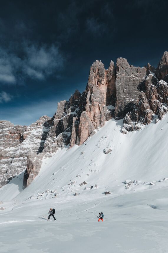 Ski touring in Dolomites