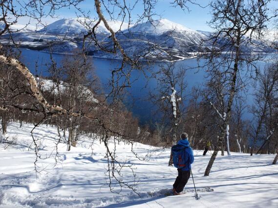 Ski touring in Finnmark Norway