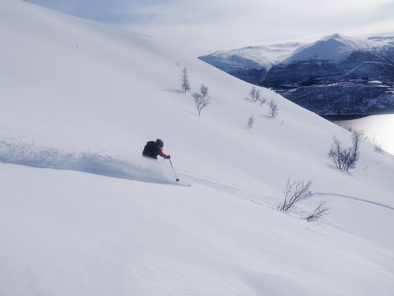 Ski touring in Finnmark Norway