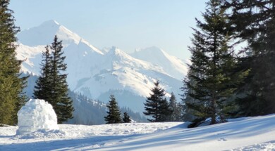 Snowshoeing and a night in an igloo