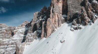 Ski touring in Dolomites